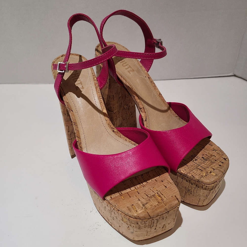 SCHUTZ Glayce Nappa Leather‎ Sandal 9